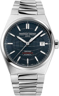 Frederique Constant Highlife COSC Men’s Automatic Watch – Silver Stainless Steel, Bracelet & Navy Rubber Strap
