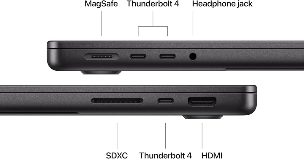 (dubble) Apple 2025 MacBook Pro Laptop, M5 chip, 10‑core CPU and 10‑core , 24GB  Memory, 1TB SSD Storage; Black