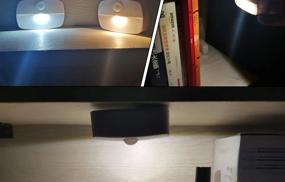 Motion Sensor LED Night Light – Auto On/Off Cabinet & Closet Lamp