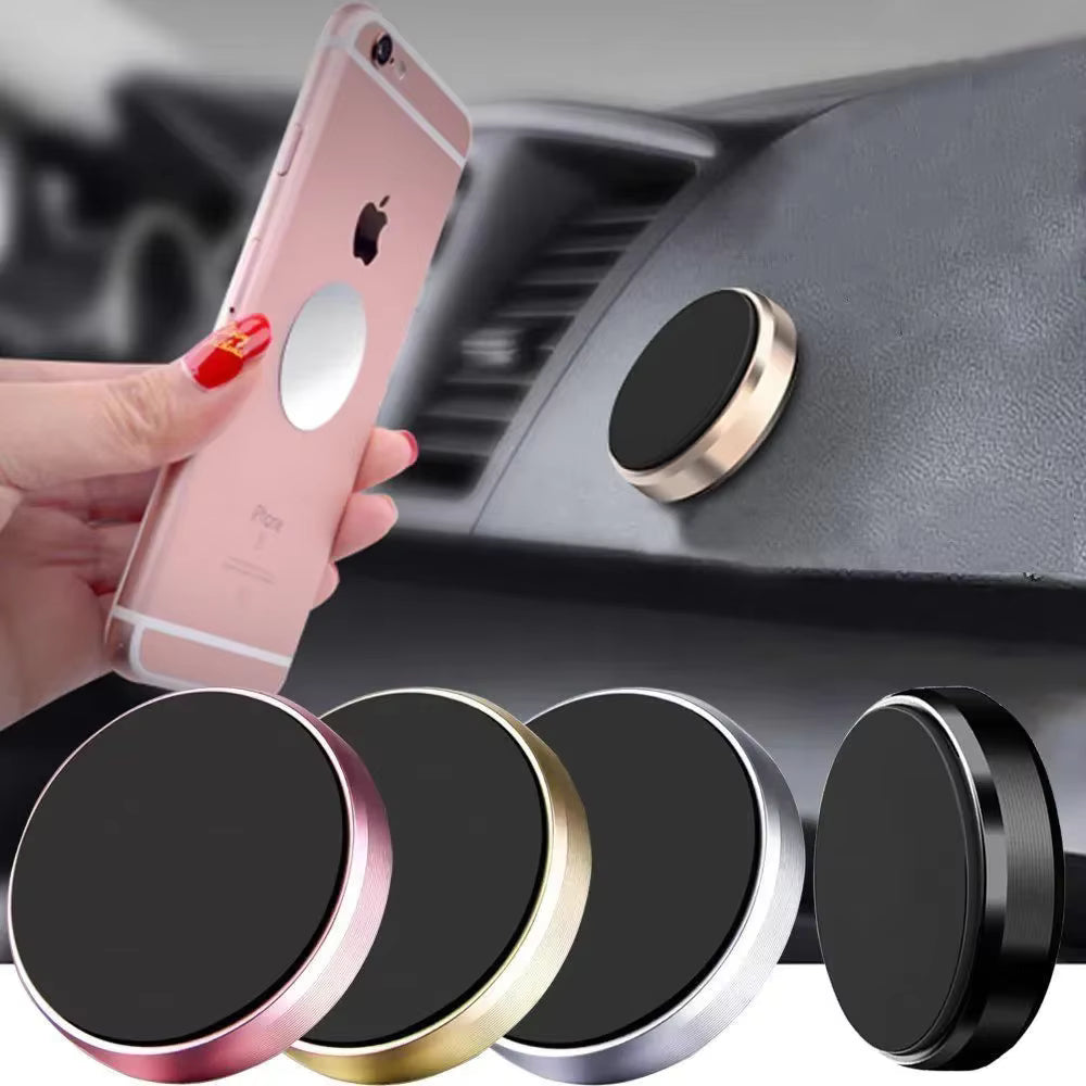 Universal Magnetic Car Phone Holder – 360° Rotating & Fixed Mount for iPhone, Samsung, Xiaomi, Huawei