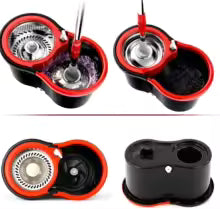 360° Spin Mop with Bucket – 3-Piece Microfiber Cleaning Set with Wringer