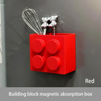 Magnetic Refrigerator Side Storage Rack | Wall-Mounted Wrap, Straw & Utensil Organizer