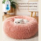 40-70cm Plush Pet Bed for Dogs & Cats – Super Soft, Warm, Washable & Detachable Winter Bed
