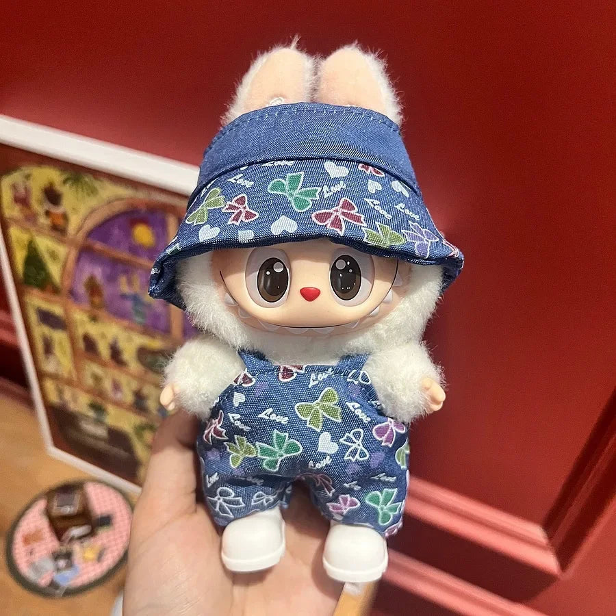 Labubu Doll Clothes – 17cm Cute Plush Doll Dress & Casual Outfit Set