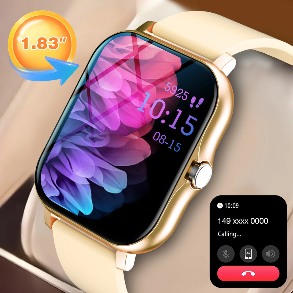 Odelettevcy Smartwatch – Bluetooth Call, Multi-Sport, Message Reminder