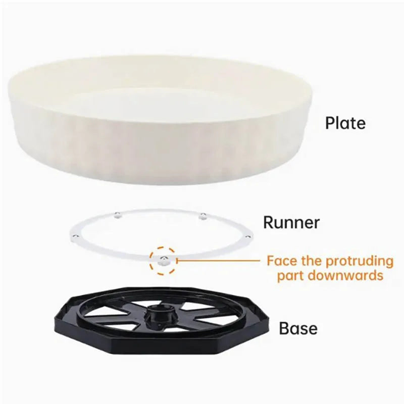360° Rotating Spice Rack Organizer | Lazy Susan Turntable for Kitchen, Bathroom & Vanity