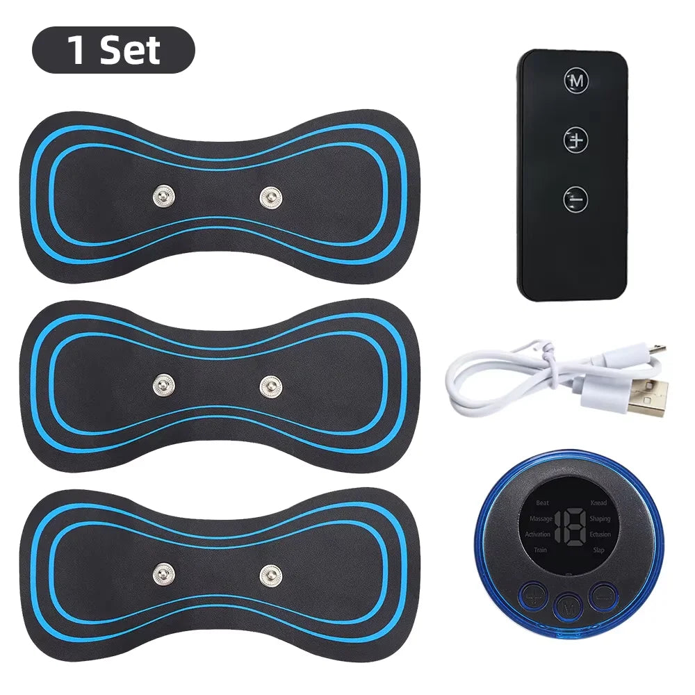 (dubble) EMS Mini Electric Muscle Massager – 8 Modes, 19 Strength Levels, Portable