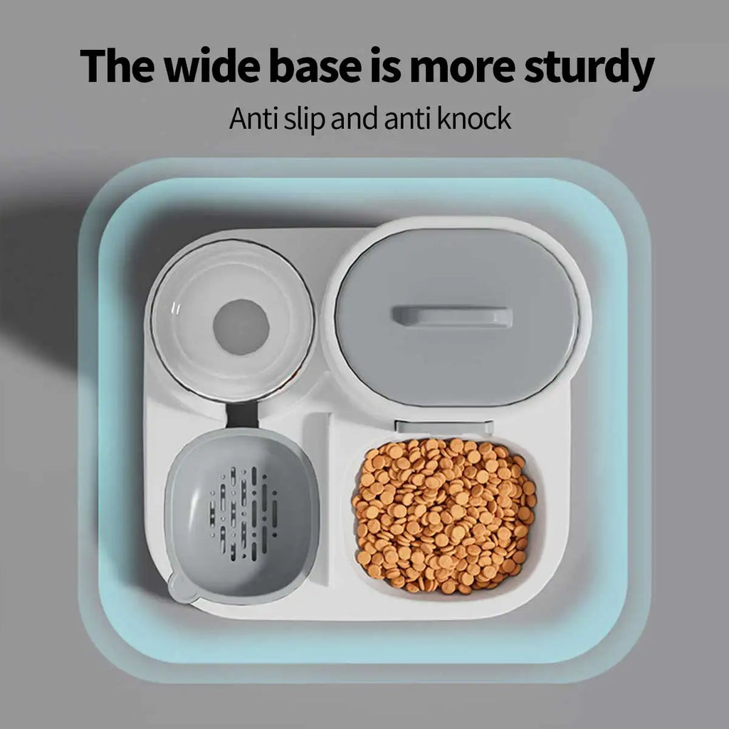 Dual-Purpose Dog & Cat Feeder – Food and Water Bowl, Large Capacity