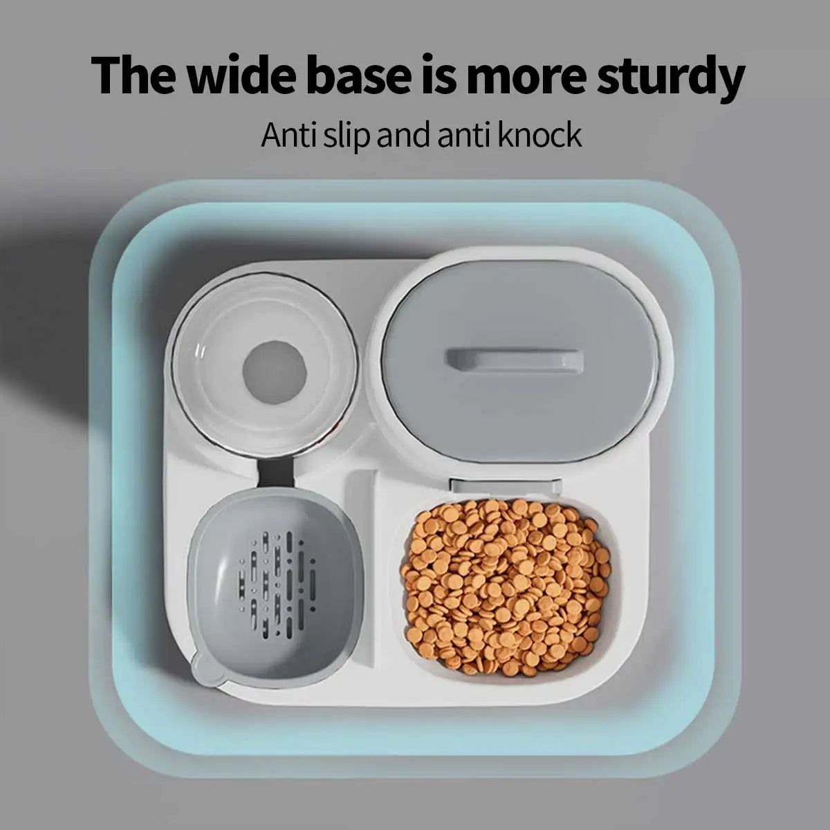 Dual-Purpose Dog & Cat Feeder – Food and Water Bowl, Large Capacity
