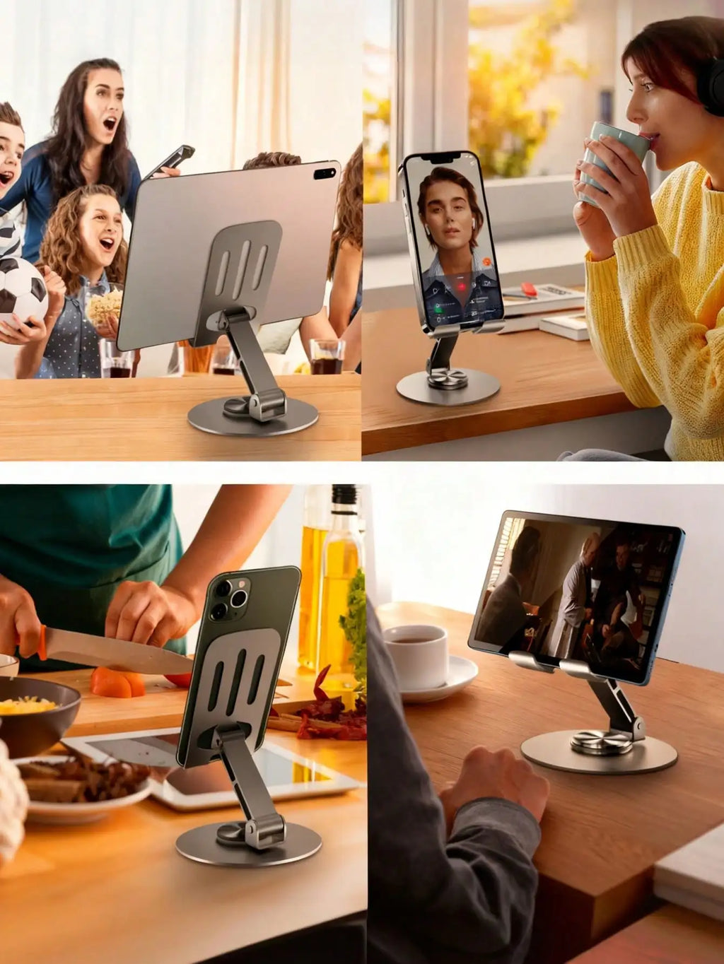 Adjustable Foldable Phone Stand – Ergonomic, Multi-Angle, Portable
