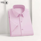 Men’s Short Sleeve Shirt – Casual & Formal Solid Color Summer Top
