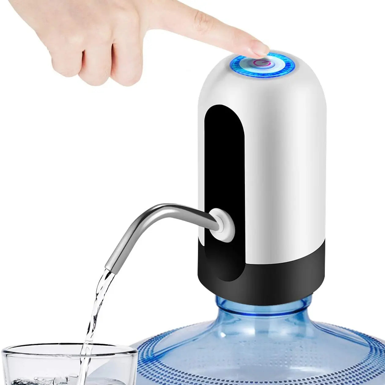 USB Rechargeable Water Bottle Pump – Automatic One-Click Dispenser