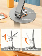 Adjustable Foldable Phone Stand – Ergonomic, Multi-Angle, Portable