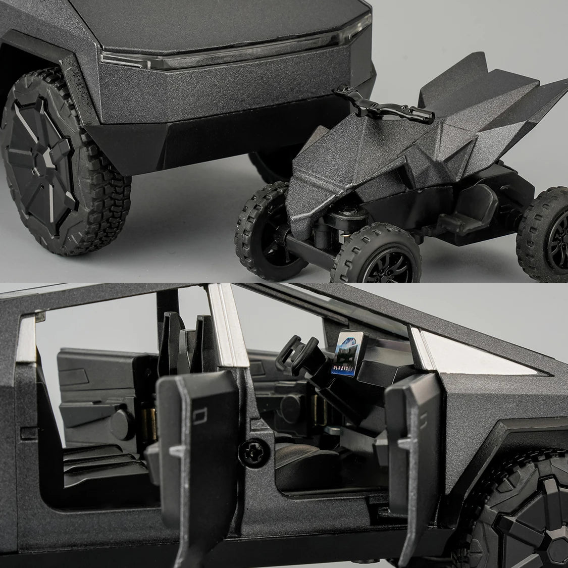 Cyber Truck Alloy Car Model – 1:32 Pull-Back SUV Toy with Lights & Sound