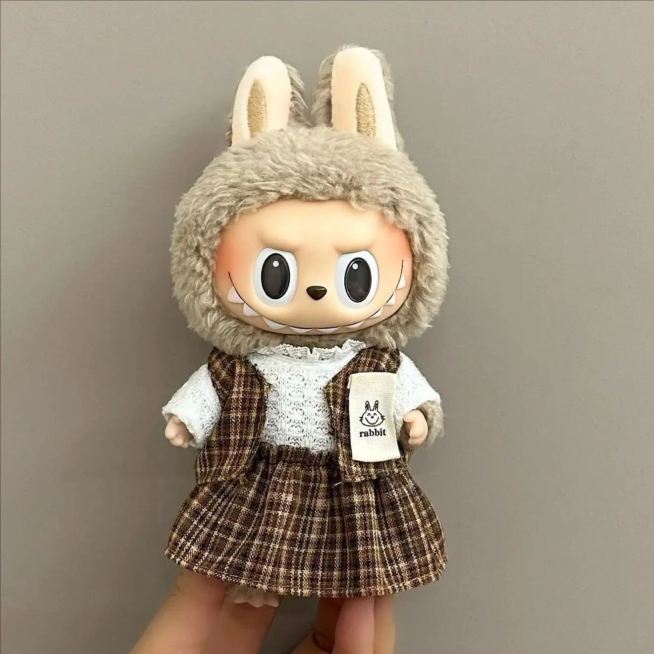 Labubu Doll Clothes – 17cm Cute Plush Doll Dress & Casual Outfit Set