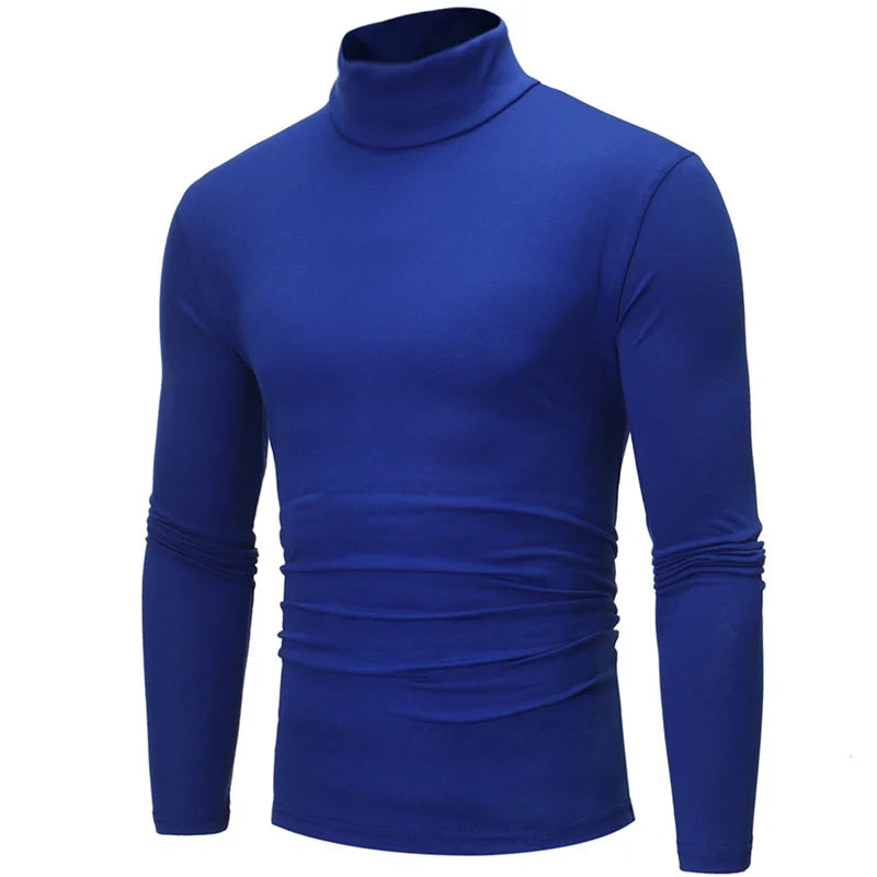 Men’s High Neck Thermal Top – Slim Fit Long Sleeve Winter Shirt