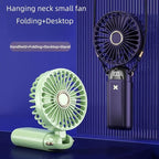 Portable Handheld Mini Fan – USB Rechargeable Desk & Neck Fan for Travel