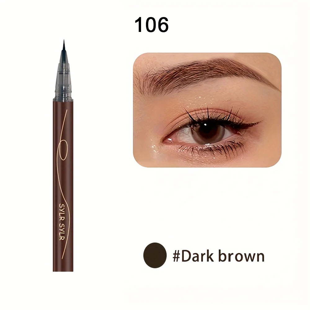 Waterproof Liquid Eyebrow Pencil – Sweat-Proof Dual-Purpose Makeup Pen