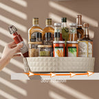 360° Rotating Kitchen Spice Rack – Non-Slip Cabinet Storage Tray | Multi-Use Organizer for Condiments, Cosmetics, and Sundries