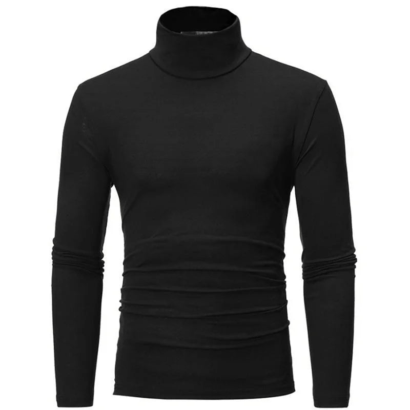 Men’s High Neck Thermal Top – Slim Fit Long Sleeve Winter Shirt