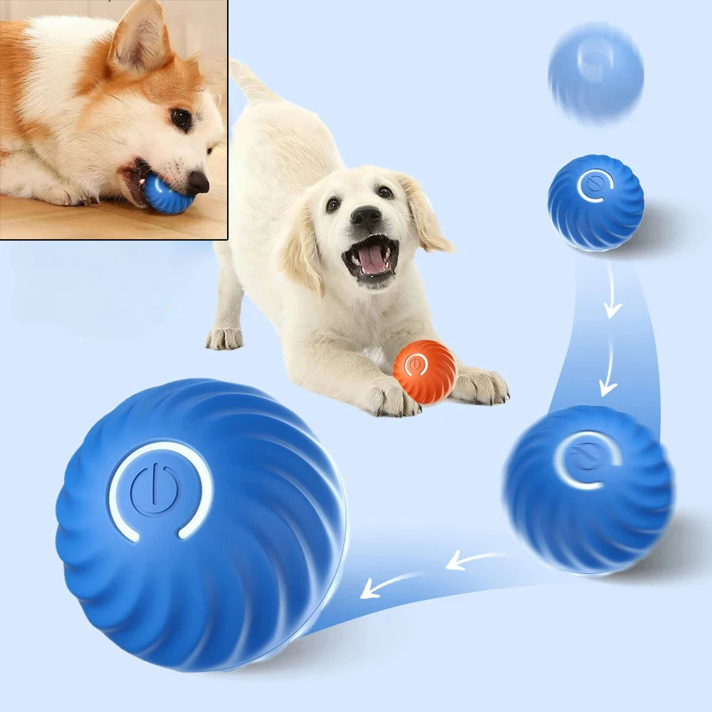 Automatic Interactive Dog Toy Ball – Rolling, Bouncing, USB Rechargeable
