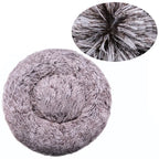 Super Soft Plush Pet Bed – Round Dog & Cat Bed (40–90cm, Warm & Calming)