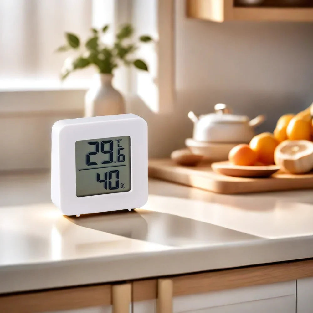 Mini Digital Thermometer & Hygrometer – LCD Room Temperature Gauge