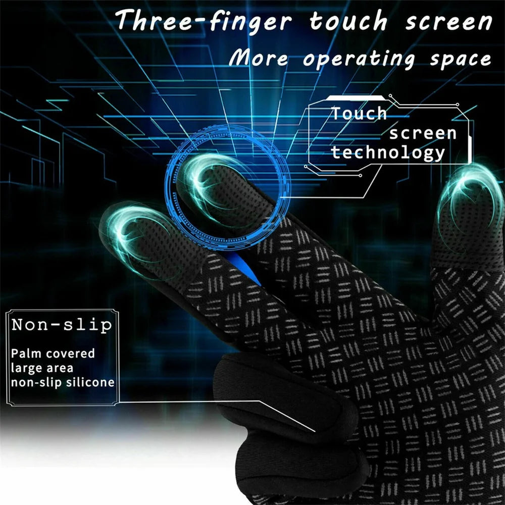 Unisex Winter Gloves – Touchscreen, Warm, Non-Slip for Cycling & Driving