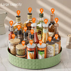 360° Rotating Kitchen Spice Rack – Non-Slip Cabinet Storage Tray | Multi-Use Organizer for Condiments, Cosmetics, and Sundries