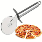 Stainless Steel Pizza Cutter Wheel – Manual Slicer for Pizza, Cake, Mooncake & Waffles