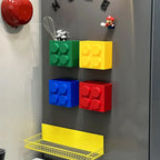Magnetic Refrigerator Side Storage Rack | Wall-Mounted Wrap, Straw & Utensil Organizer