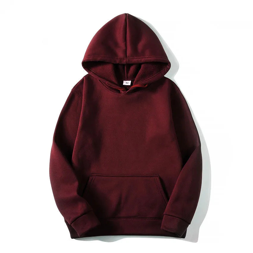 Men’s Hooded Sweatshirt – Casual Fleece Hoodie Streetwear Pullover