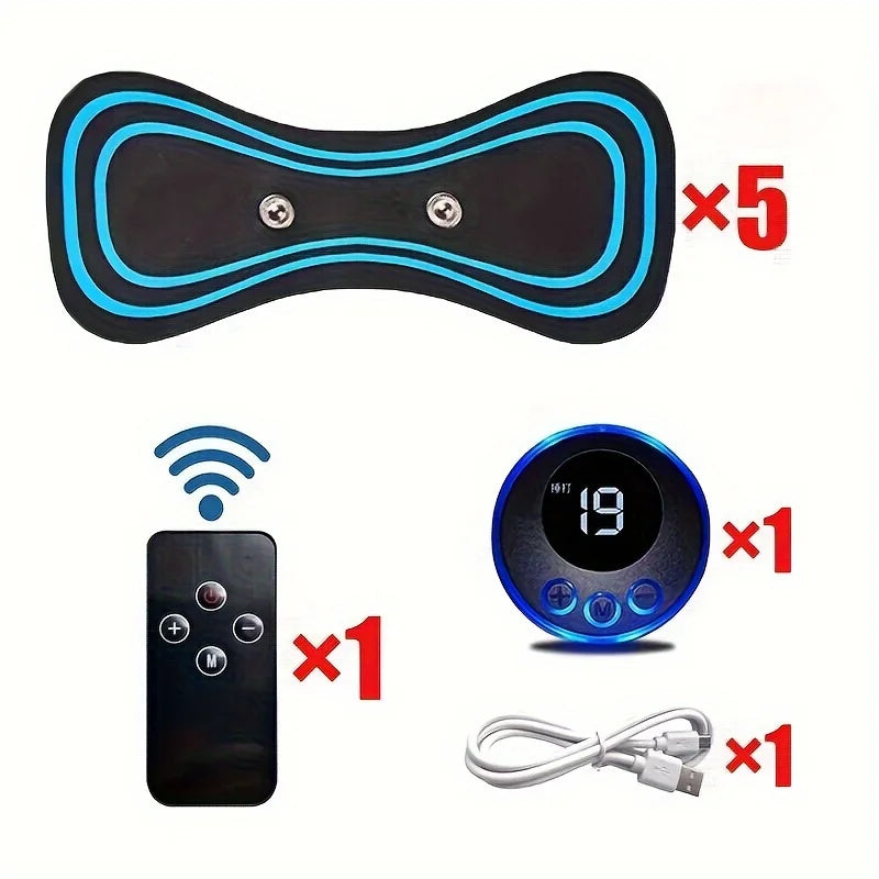 (dubble) EMS Mini Electric Muscle Massager – 8 Modes, 19 Strength Levels, Portable