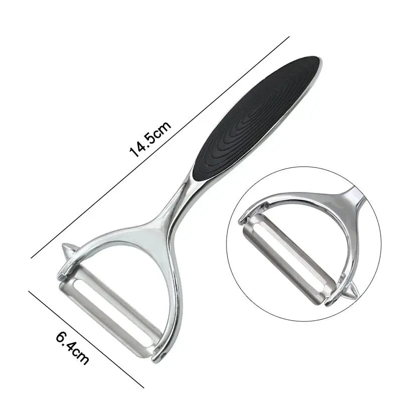 Ergonomic Stainless Steel Vegetable Peeler – Multi-Purpose Potato, Carrot & Fruit Tool