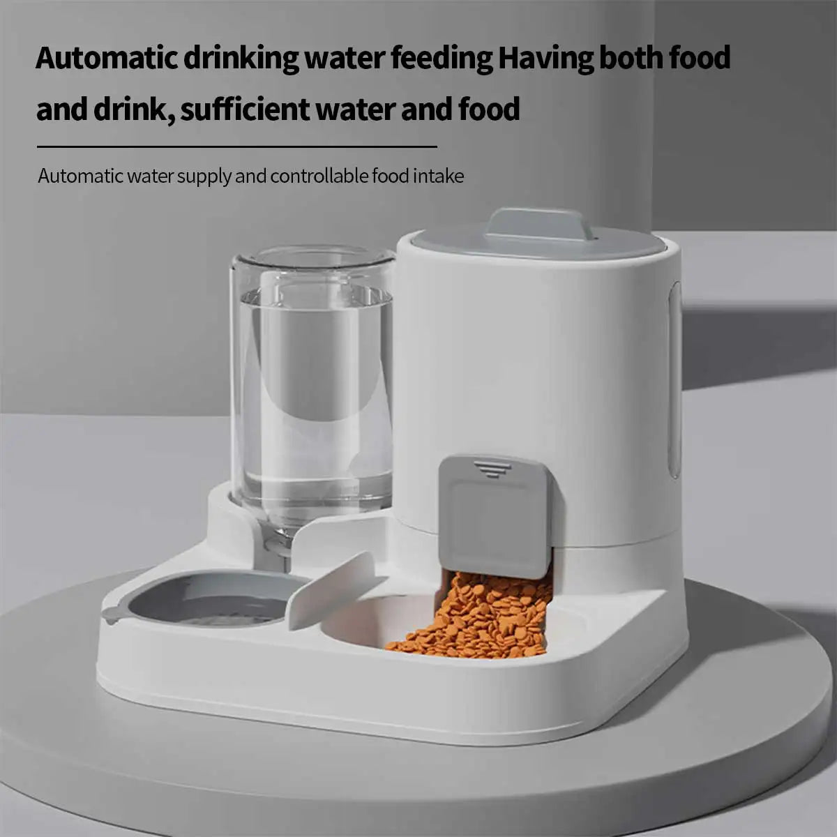 Dual-Purpose Dog & Cat Feeder – Food and Water Bowl, Large Capacity