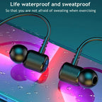 9D Bluetooth Earphones – Wireless Sport Neckband with Mic, Magnetic TWS