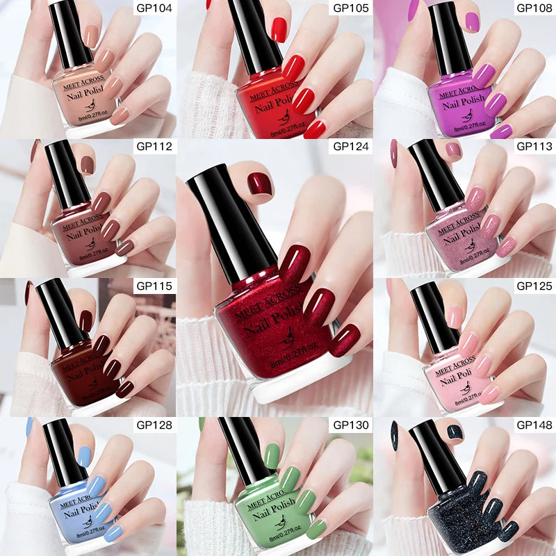 Water-Based Nail Polish – Quick Drying Long-Lasting 8ml Manicure