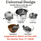 Adjustable Pot Strainer – Clip-On Stainless Steel Strainer for Pots, Pans & Bowls