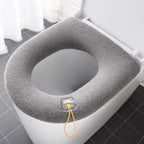 Universal Toilet Seat Cover – Soft Warm Pumpkin Pattern Bathroom Cushion