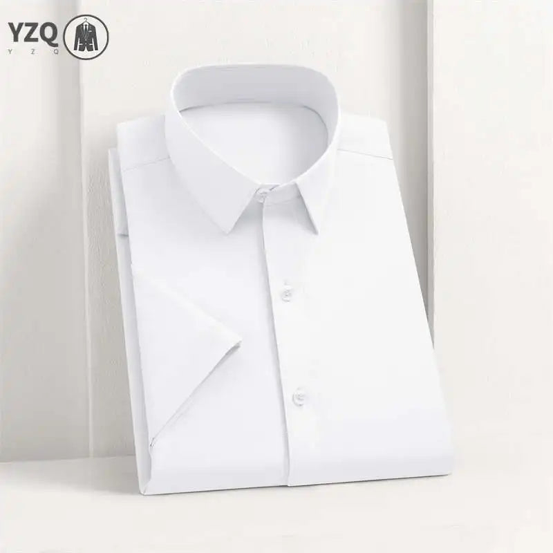 Men’s Short Sleeve Shirt – Casual & Formal Solid Color Summer Top