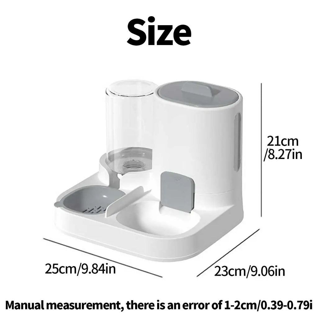 Dual-Purpose Dog & Cat Feeder – Food and Water Bowl, Large Capacity