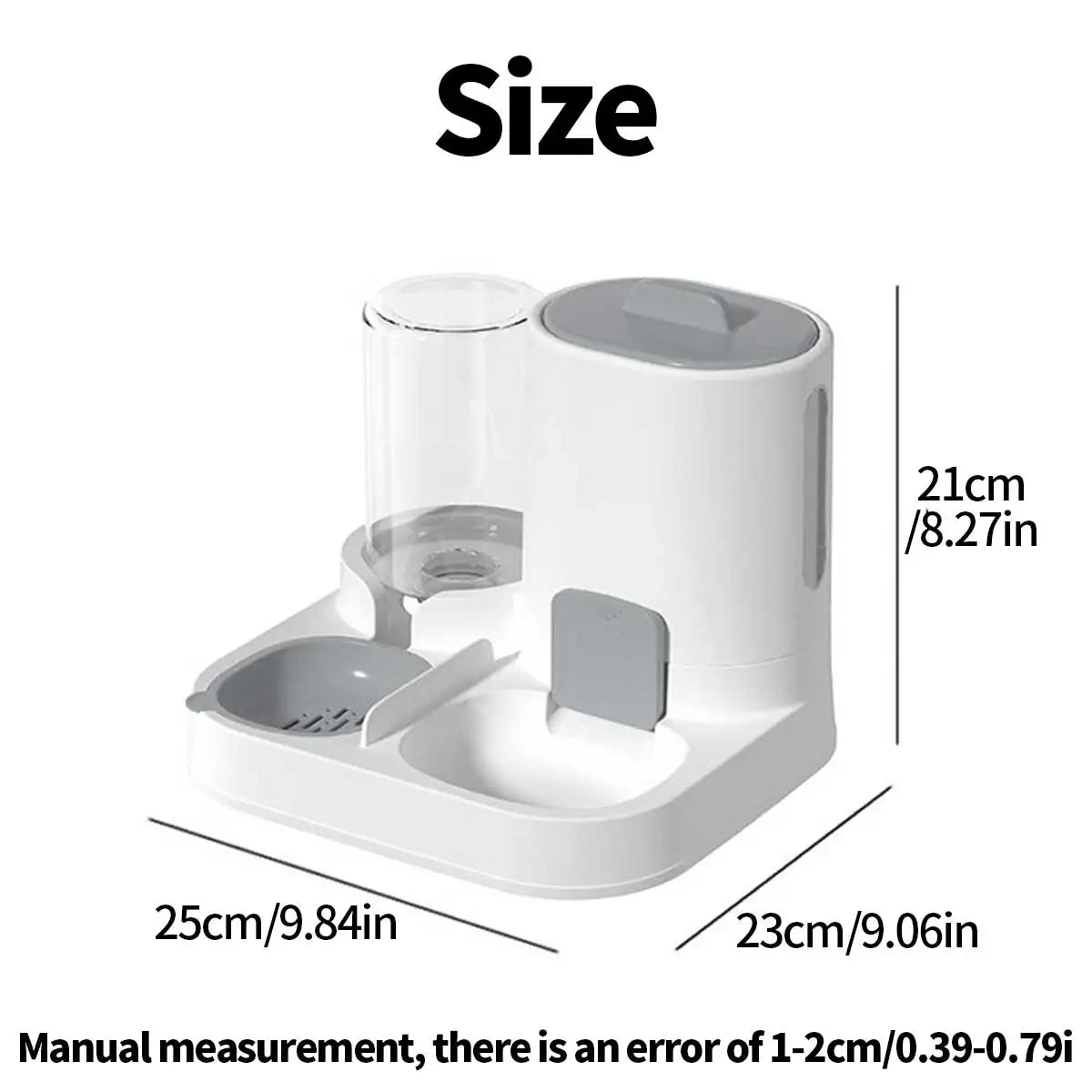 Dual-Purpose Dog & Cat Feeder – Food and Water Bowl, Large Capacity