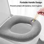 Universal Toilet Seat Cover – Soft Warm Pumpkin Pattern Bathroom Cushion