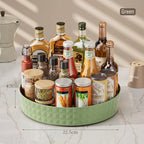 360° Rotating Kitchen Spice Rack – Non-Slip Cabinet Storage Tray | Multi-Use Organizer for Condiments, Cosmetics, and Sundries