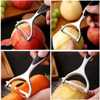 Ergonomic Stainless Steel Vegetable Peeler – Multi-Purpose Potato, Carrot & Fruit Tool