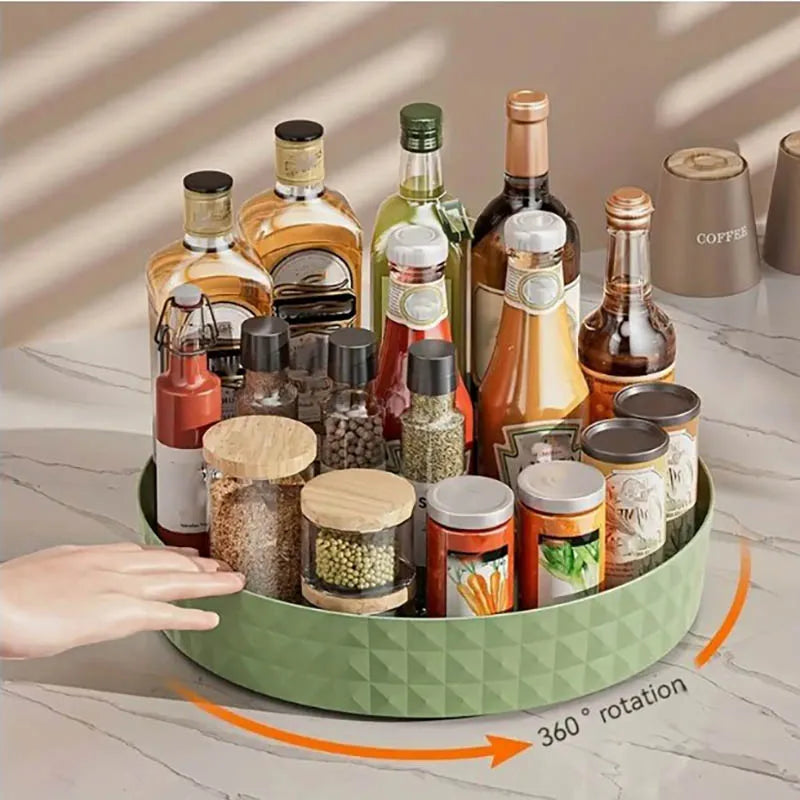 360° Rotating Spice Rack Organizer | Lazy Susan Turntable for Kitchen, Bathroom & Vanity