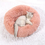 Super Soft Plush Pet Bed – Round Dog & Cat Bed (40–90cm, Warm & Calming)