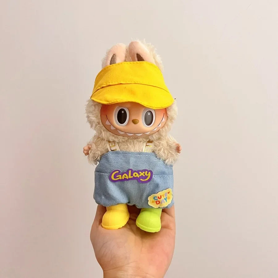 Labubu Doll Clothes – 17cm Cute Plush Doll Dress & Casual Outfit Set