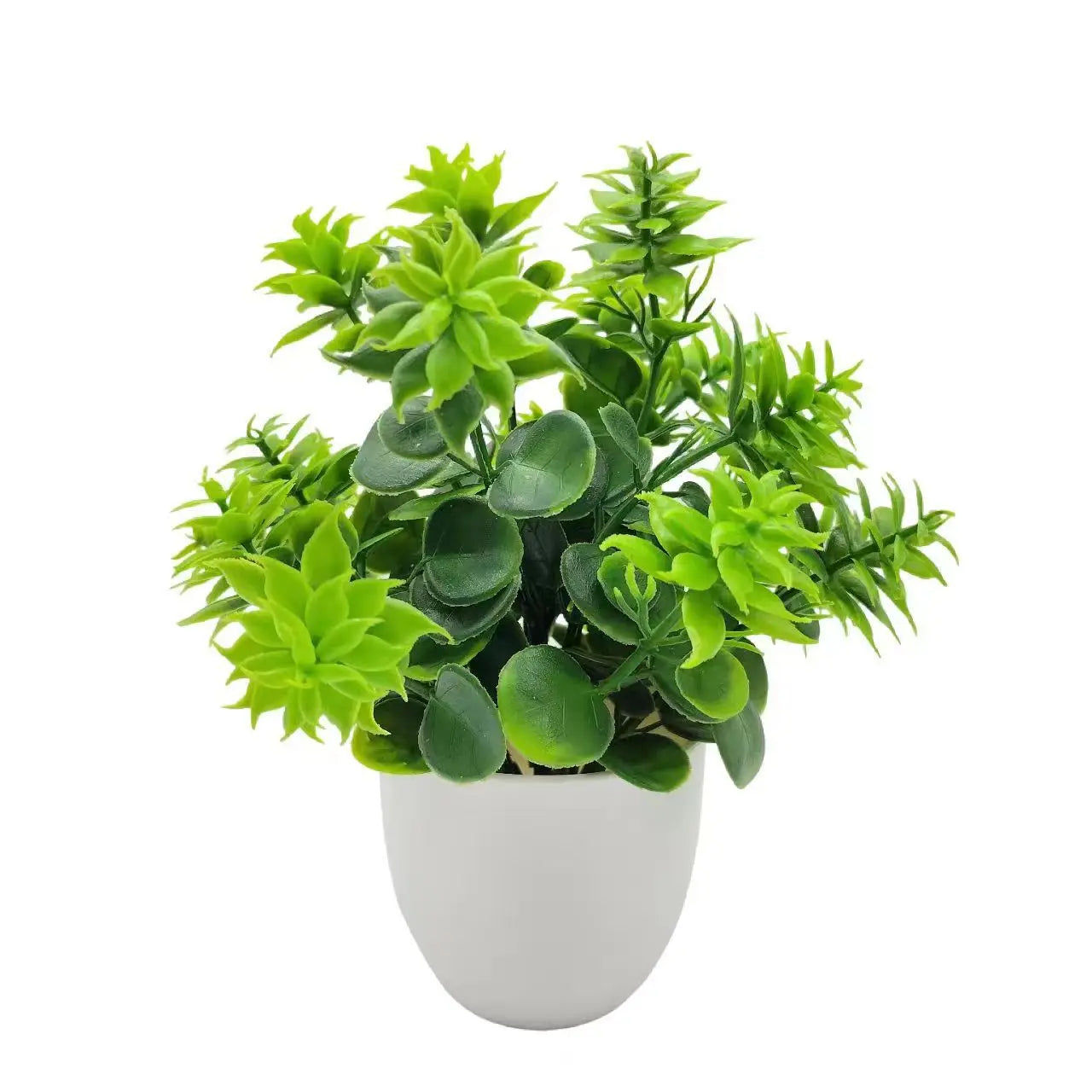 Artificial Plants in Plastic Pots for Home, Office, and Bedroom Decoration – Perfect Greenery for Indoor & Outdoor Spaces