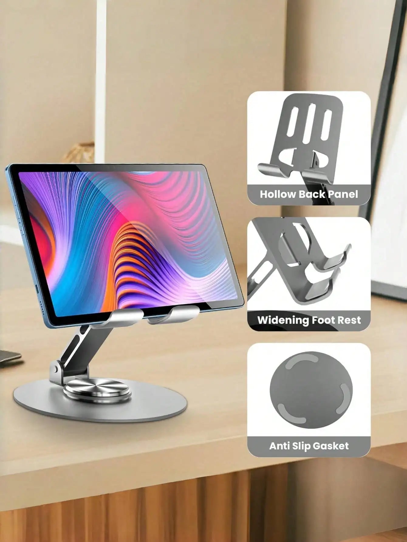 Adjustable Foldable Phone Stand – Ergonomic, Multi-Angle, Portable